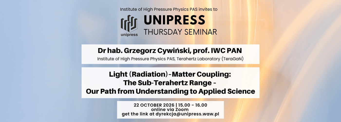 Seminarium Instytutowe - 22 października 2026 - dr hab. Grzegorz Cywiński, prof. IWC PAN