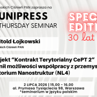 Seminarium Instytutowe - 2 lipca - prof. Witold Łojkowski