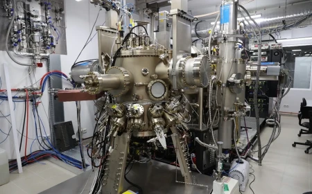 Dwukomorowy reaktor do epitaksji z wiązek molekularnych z plazmą azotową Veeco Gen20a