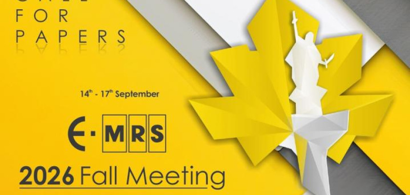 Symposiums A, E and J at 2026 E-MRS Fall Meeting - Call for Papers