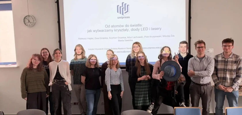 Koło Naukowe ProbUWka z wizytą w Instytucie Wysokich Ciśnień PAN